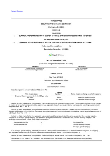 Thumbnail Claritev 10-Q Quarterly Report FY2021 