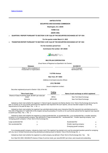 Thumbnail Claritev 10-Q Quarterly Report FY2023 