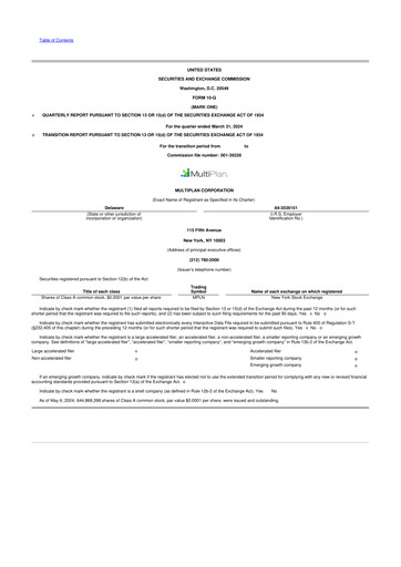 Thumbnail Claritev 10-Q Quarterly Report FY2024 