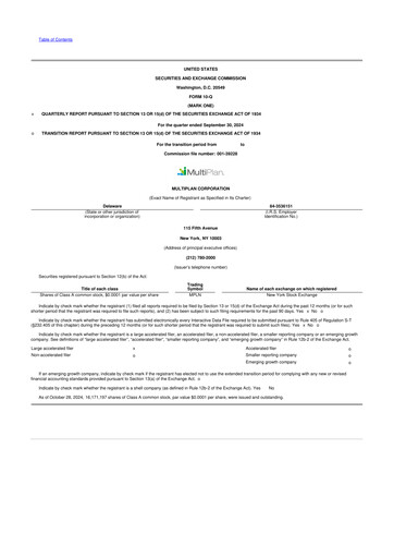 Thumbnail Claritev 10-Q Quarterly Report FY2024 