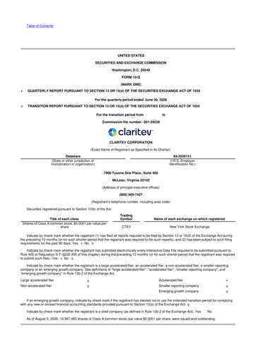 Thumbnail Claritev 10-Q Quarterly Report FY2026 