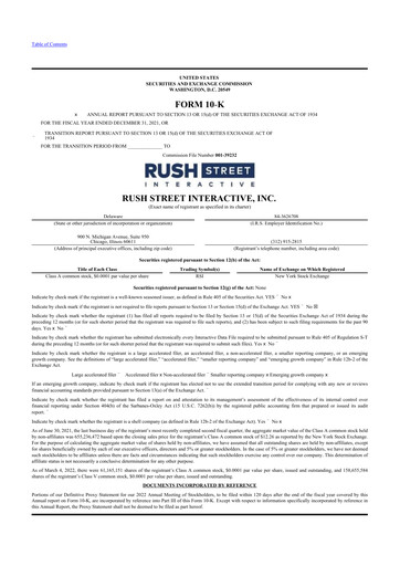 Thumbnail Rush Street Interactive 10-K Annual Report 2021