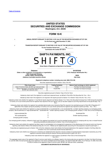 Thumbnail Shift4 Payments
 10-K Annual Report 2025