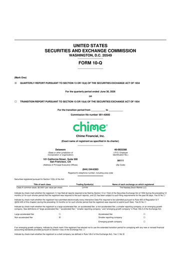 Thumbnail Chime Financial 10-Q Quarterly Report FY2026 