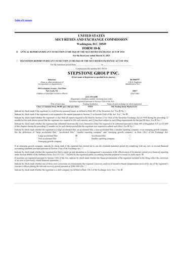 Vorschaubild StepStone Group
 10-K Jahresbericht 2023