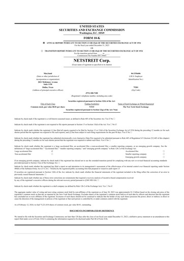 Thumbnail Netstreit 10-K Annual Report 2023