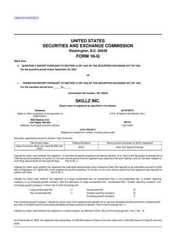 Vorschaubild Skillz 10-Q Quartalsbericht 2024 