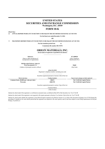 Miniature Origin Materials 10-K Rapport annuel 2024