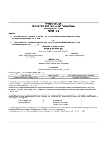 Thumbnail Royalty Pharma 10-Q Quarterly Report FY2024 