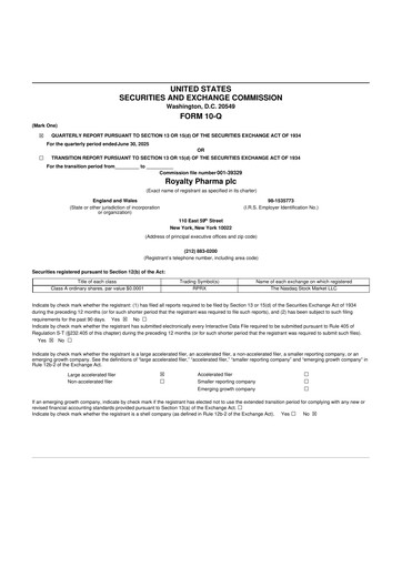 Thumbnail Royalty Pharma 10-Q Quarterly Report FY2025 
