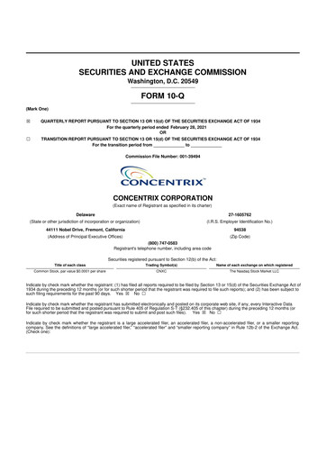Thumbnail Concentrix 10-Q Quarterly Report FY2021 