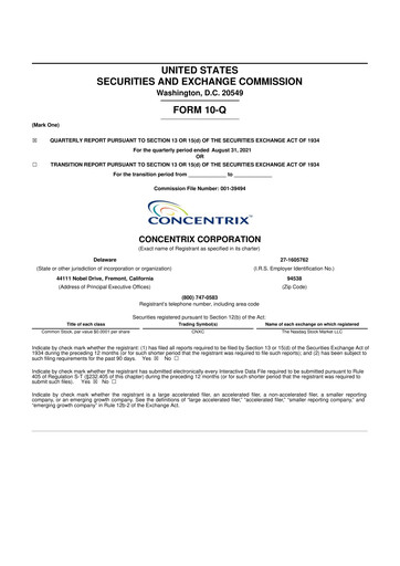 Thumbnail Concentrix 10-Q Quarterly Report FY2021 