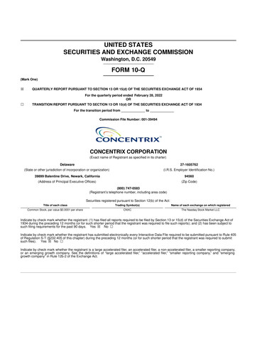 Thumbnail Concentrix 10-Q Quarterly Report FY2022 