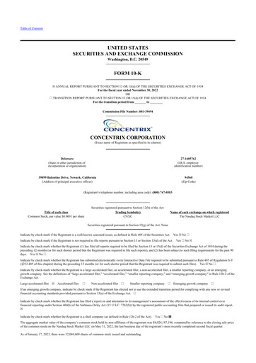 Thumbnail Concentrix 10-K Annual Report 2022