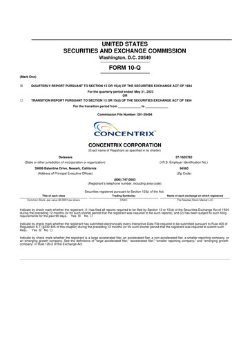 Thumbnail Concentrix 10-Q Quarterly Report FY2023 