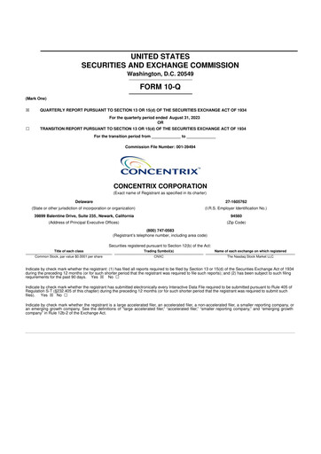Thumbnail Concentrix 10-Q Quarterly Report FY2023 