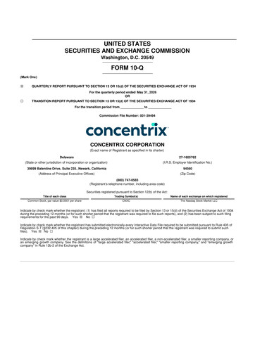 Thumbnail Concentrix 10-Q Quarterly Report FY2026 
