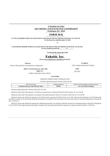 Thumbnail Enhabit 10-K Annual Report 2024