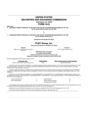 Thumbnail PLBY Group (Playboy) 10-Q Quarterly Report FY2023 