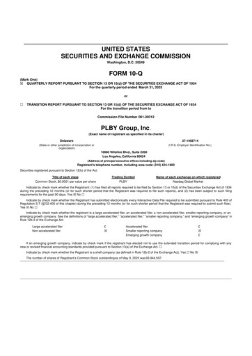 Thumbnail PLBY Group (Playboy) 10-Q Quarterly Report FY2025 