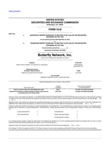 Thumbnail Butterfly Network 10-Q Quarterly Report FY2025 