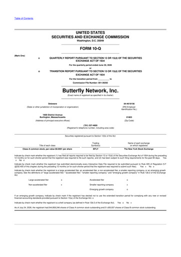 Thumbnail Butterfly Network 10-Q Quarterly Report FY2026 