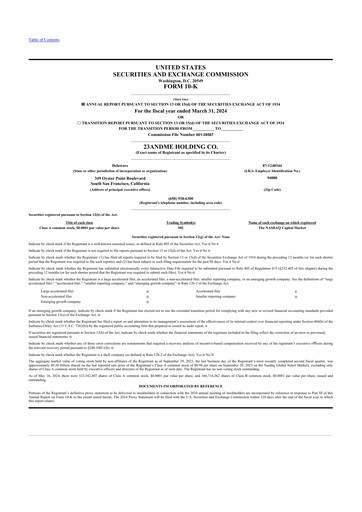 Miniature 23andMe 10-K Rapport annuel 2024