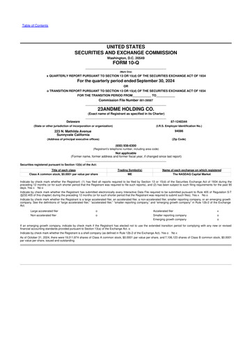 Thumbnail 23andMe 10-Q Quarterly Report FY2025 