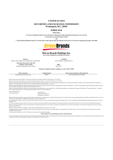 Vorschaubild Driven Brands 10-K Jahresbericht 2023