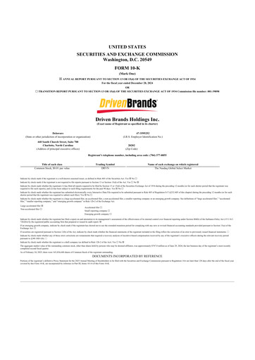 Vorschaubild Driven Brands 10-K Jahresbericht 2024