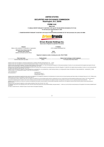 Thumbnail Driven Brands 10-K Annual Report 