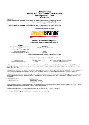 Thumbnail Driven Brands 10-Q Quarterly Report FY2026 