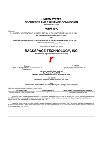 Thumbnail Rackspace Technology 10-Q Quarterly Report FY2024 