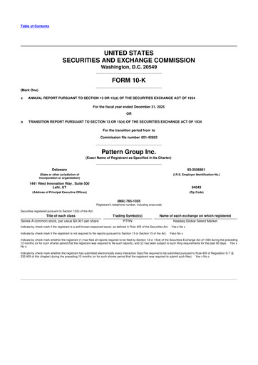 Thumbnail Pattern Group 10-K Annual Report 2025