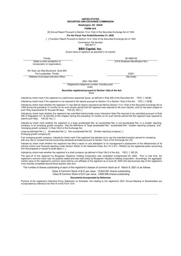 Thumbnail BBX Capital Corporation
 10-K Annual Report 2020