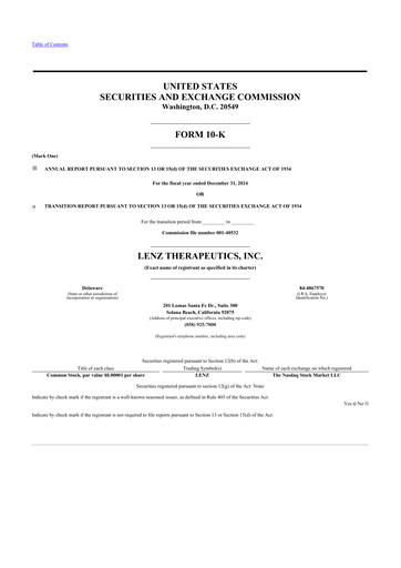 Thumbnail LENZ Therapeutics 10-K Annual Report 2024