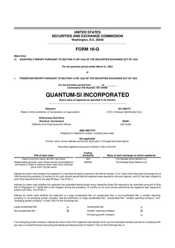 Thumbnail Quantum-Si 10-Q Quarterly Report FY2025 