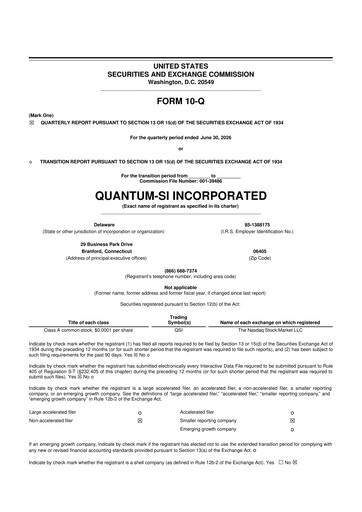 Thumbnail Quantum-Si 10-Q Quarterly Report FY2026 