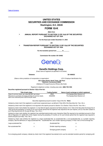 Thumbnail GeneDx Holdings 10-K Annual Report 2025