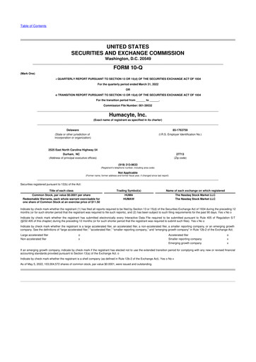 Thumbnail Humacyte 10-Q Quarterly Report FY2022 