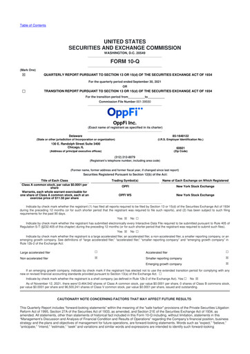 Thumbnail OppFi 10-Q Quarterly Report FY2021 