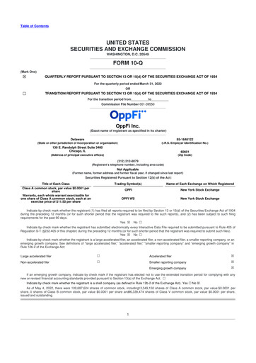 Thumbnail OppFi 10-Q Quarterly Report FY2022 