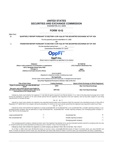 Thumbnail OppFi 10-Q Quarterly Report FY 