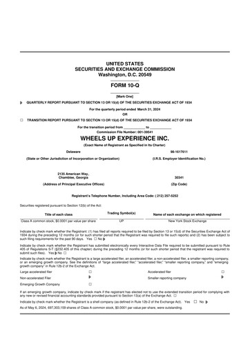 Thumbnail Wheels Up 10-Q Quarterly Report FY2024 