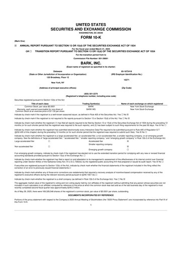 Thumbnail Bark, Inc. 10-K Annual Report 2025