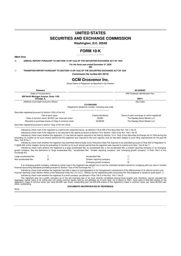 Thumbnail GCM Grosvenor 10-K Annual Report 2020