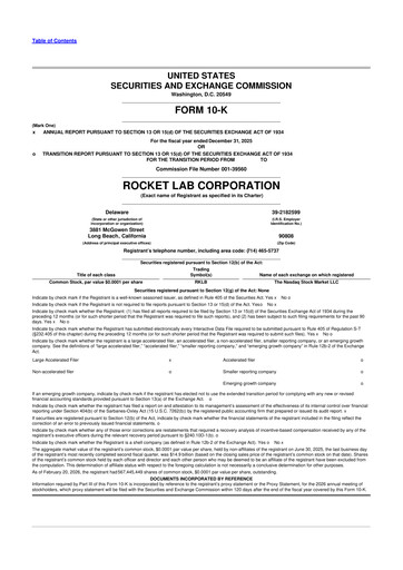 Thumbnail Rocket Lab 10-K Annual Report 2025