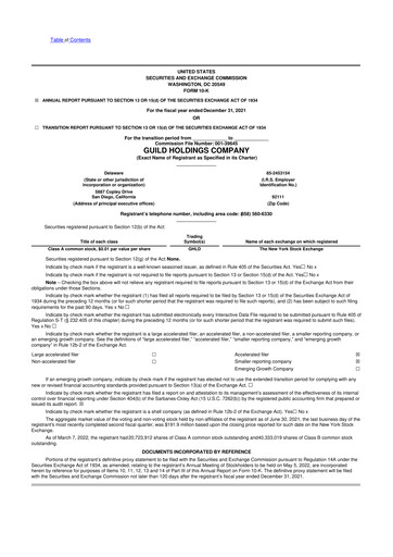 Thumbnail Guild Mortgage 10-K Annual Report 