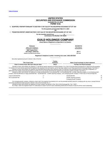 Thumbnail Guild Mortgage 10-Q Quarterly Report FY 