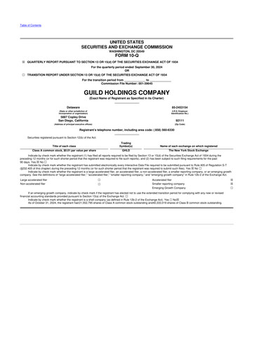 Thumbnail Guild Mortgage 10-Q Quarterly Report FY 
